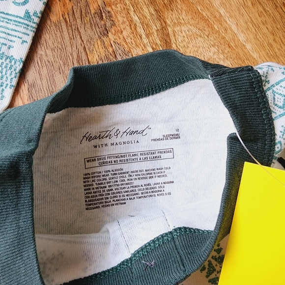 Hearth and hand green good tidings Christmas pajamas sz 12 - Picture 5 of 5